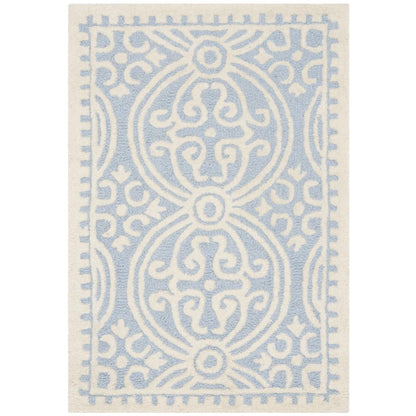 CAMBRIDGE, LIGHT BLUE / IVORY, 2' X 3', Area Rug, CAM123A-2