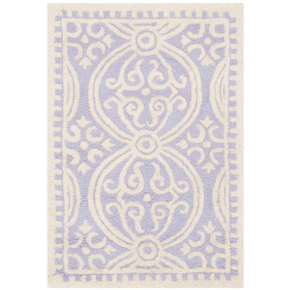 CAMBRIDGE, LAVANDER / IVORY, 2' X 3', Area Rug, CAM123C-2