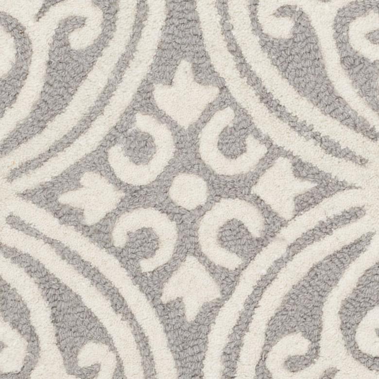 CAMBRIDGE, SILVER / IVORY, 4' X 6', Area Rug, CAM123D-4