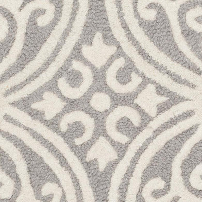 CAMBRIDGE, SILVER / IVORY, 4' X 6', Area Rug, CAM123D-4
