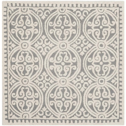 CAMBRIDGE, SILVER / IVORY, 4' X 6', Area Rug, CAM123D-4