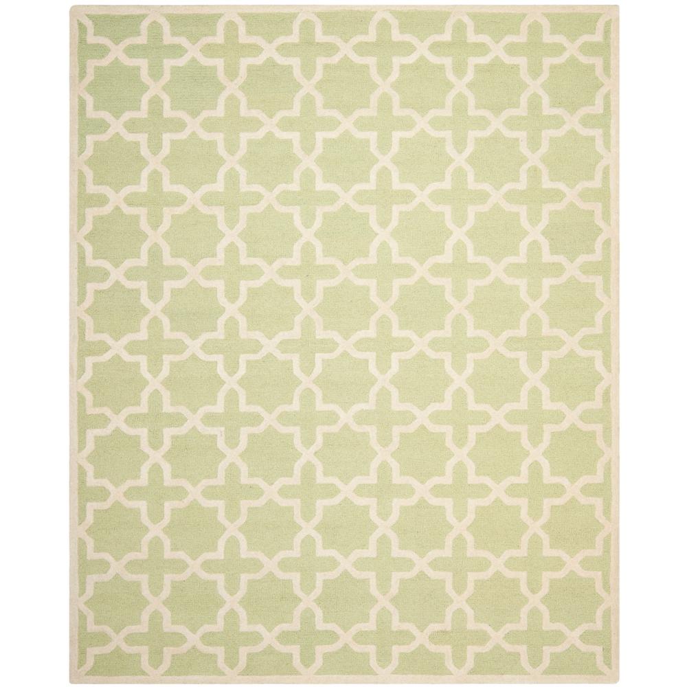 CAMBRIDGE, LIGHT GREEN / IVORY, 10' X 14', Area Rug, CAM125B-10