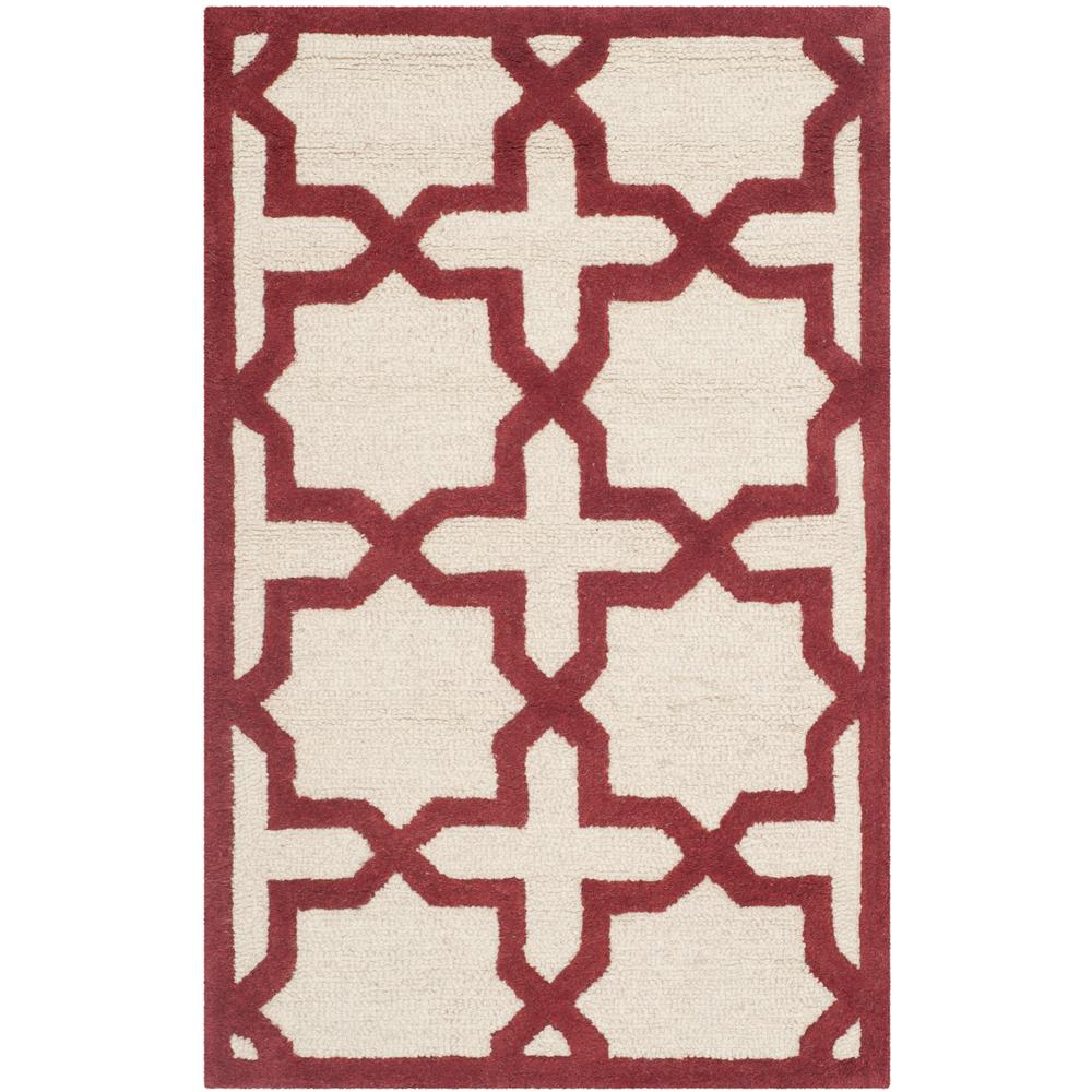 CAMBRIDGE, IVORY / RUST, 2'-6" X 4', Area Rug, CAM125I-24