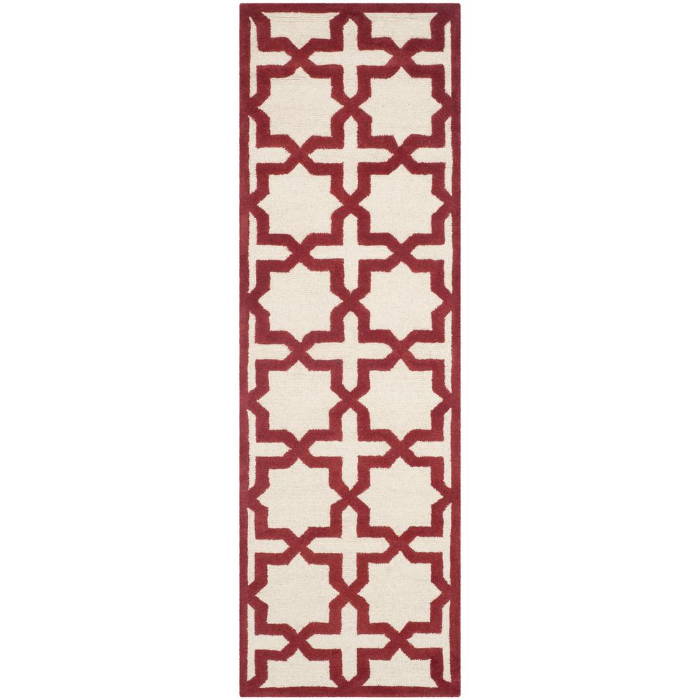 CAMBRIDGE, IVORY / RUST, 2'-6" X 8', Area Rug, CAM125I-28