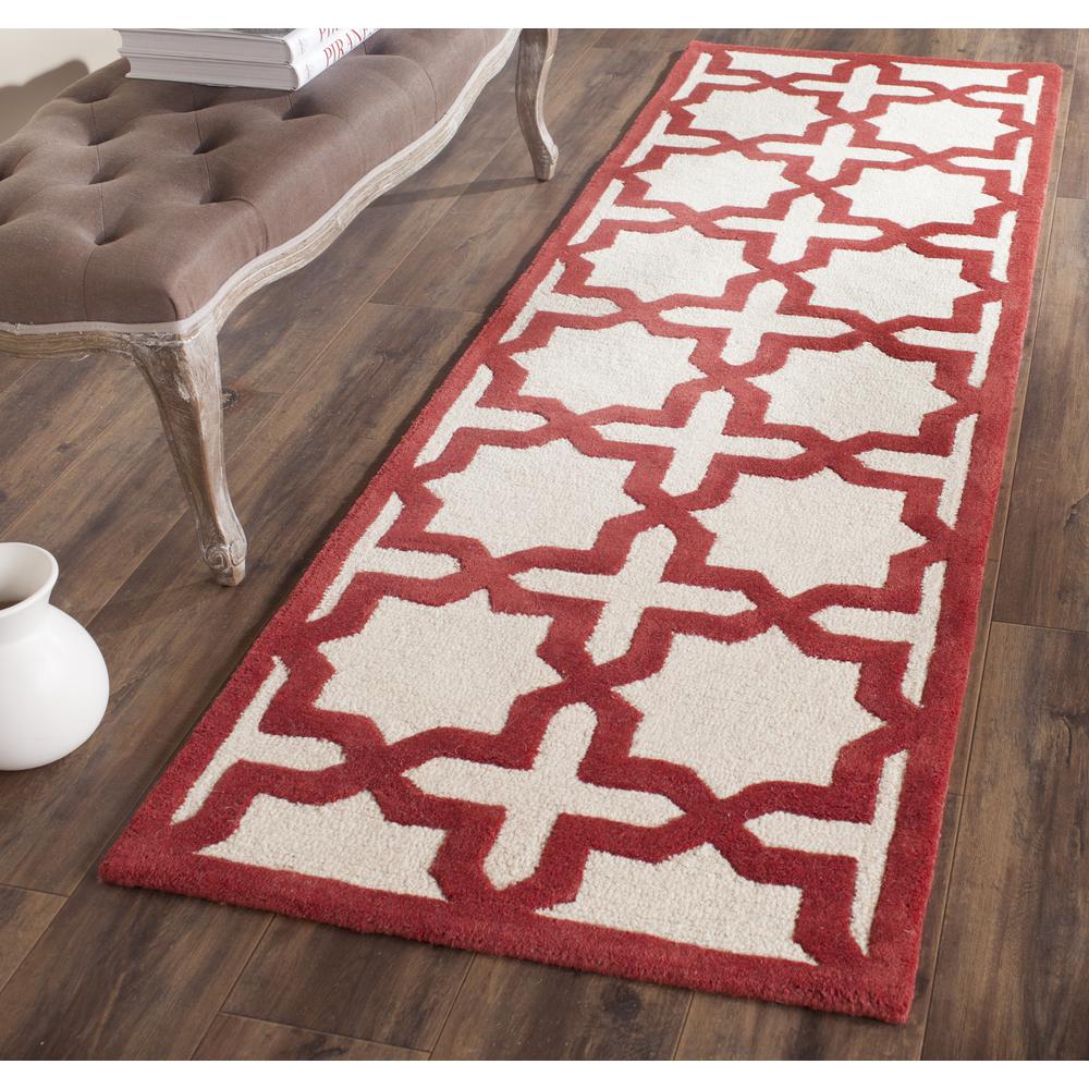 CAMBRIDGE, IVORY / RUST, 2'-6" X 8', Area Rug, CAM125I-28