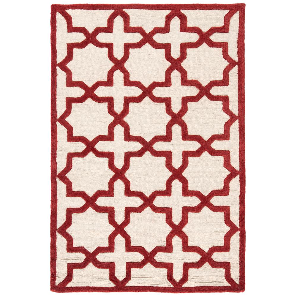 CAMBRIDGE, IVORY / RUST, 4' X 6', Area Rug, CAM125I-4