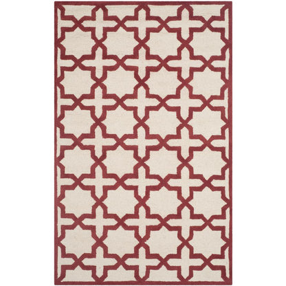 CAMBRIDGE, IVORY / RUST, 5' X 8', Area Rug, CAM125I-5