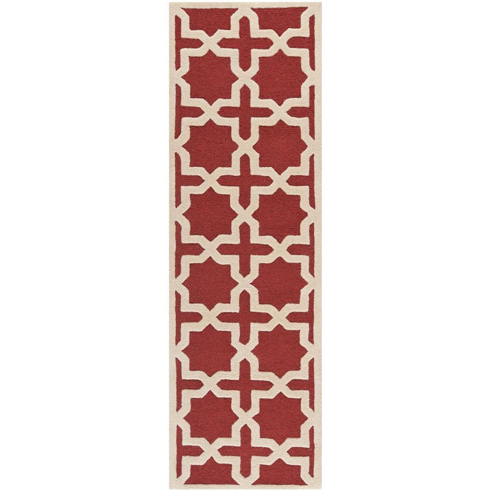 CAMBRIDGE, RUST / IVORY, 2'-6" X 10', Area Rug, CAM125L-210