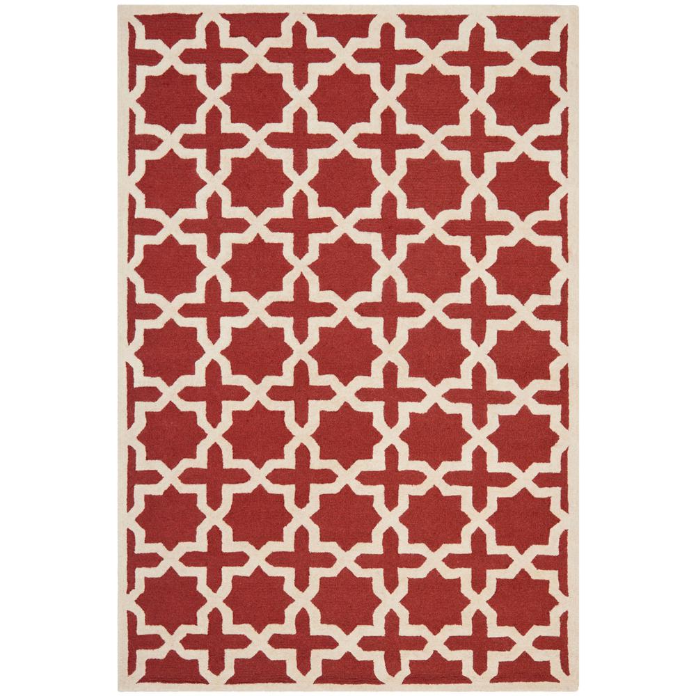 CAMBRIDGE, RUST / IVORY, 6' X 9', Area Rug, CAM125L-6