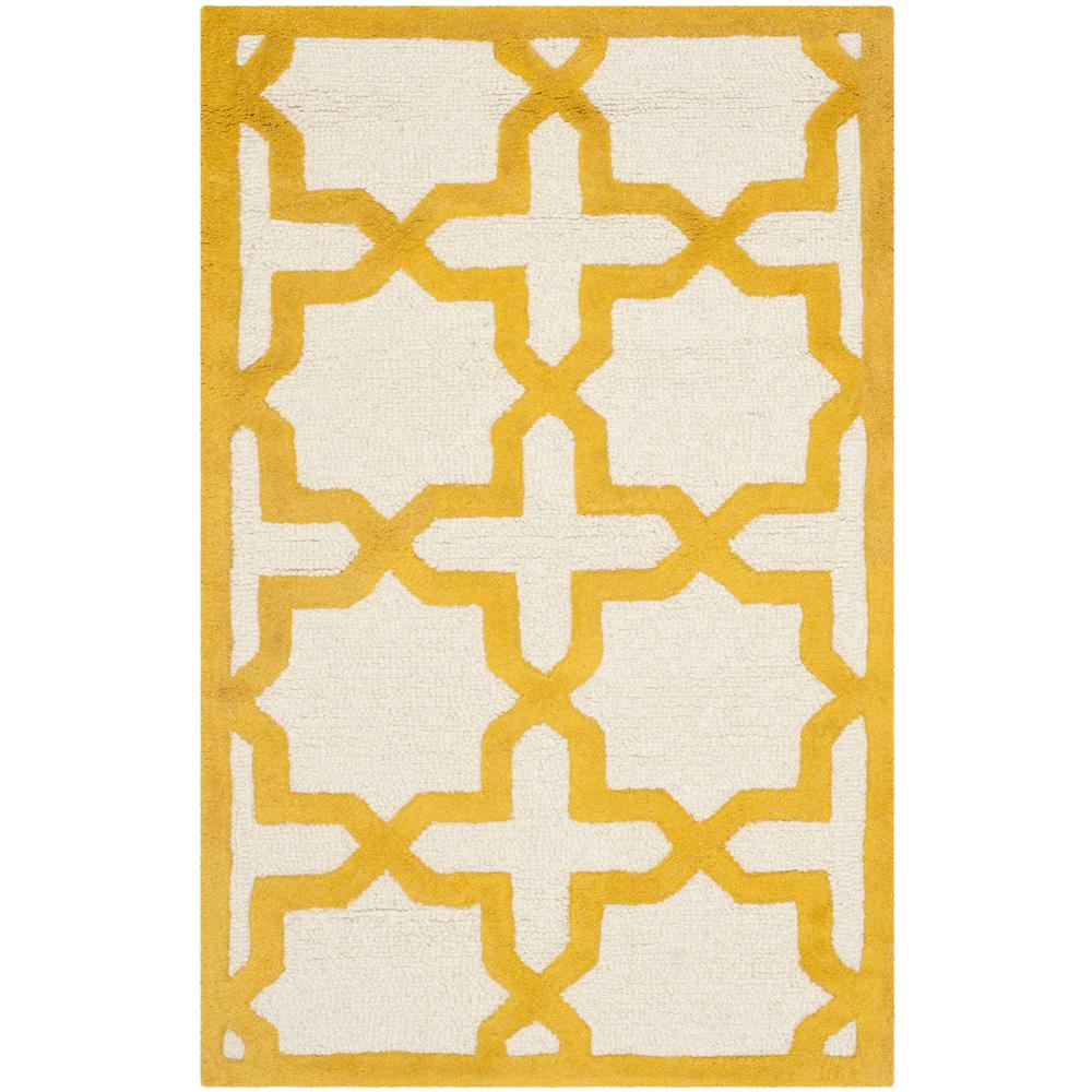 CAMBRIDGE, IVORY / GOLD, 2' X 3', Area Rug, CAM125U-2