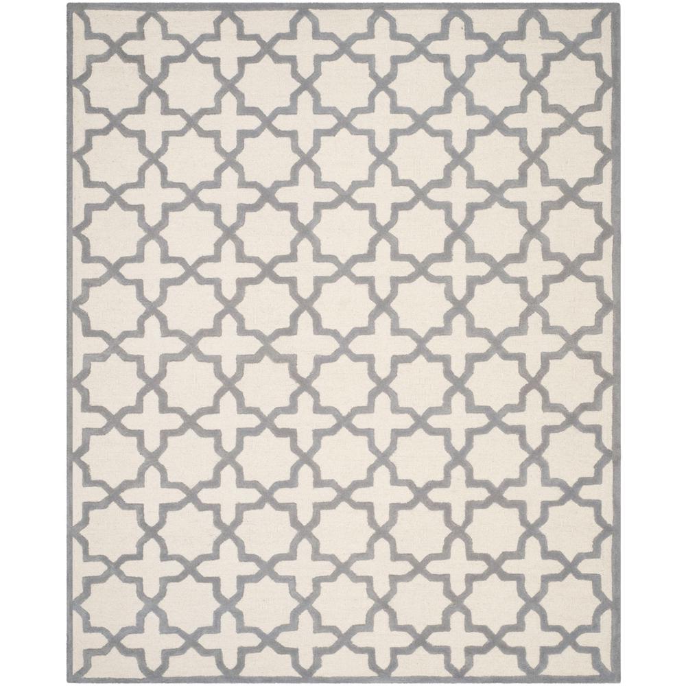 CAMBRIDGE, IVORY / SILVER, 8' X 10', Area Rug, CAM125Y-8
