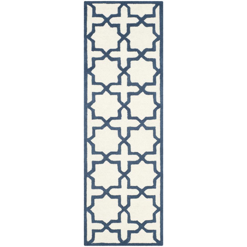 CAMBRIDGE, IVORY / NAVY, 2'-6" X 8', Area Rug, CAM125Z-28