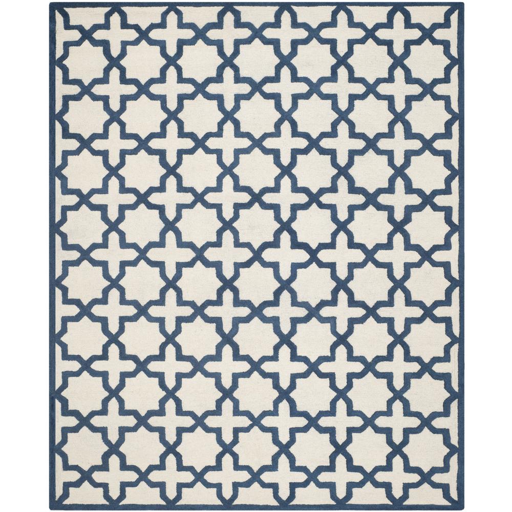 CAMBRIDGE, IVORY / NAVY, 8' X 10', Area Rug, CAM125Z-8