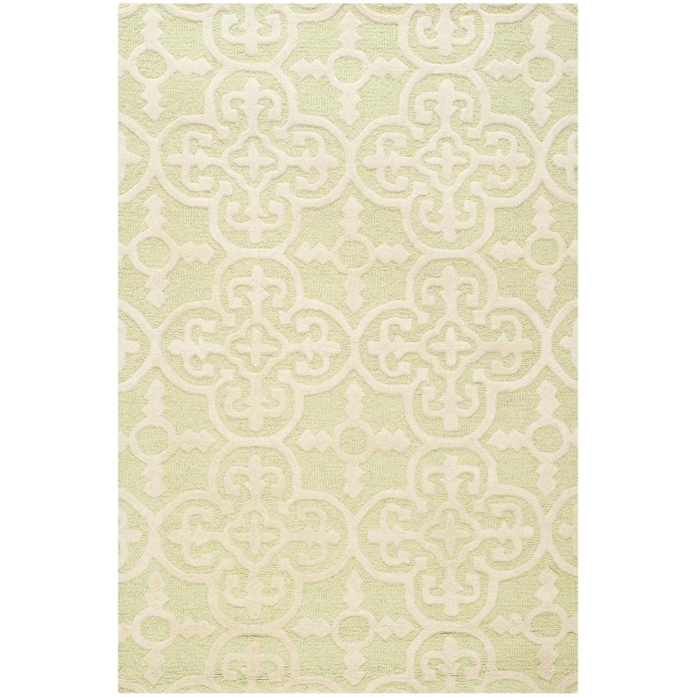 CAMBRIDGE, LIGHT GREEN / IVORY, 3' X 5', Area Rug, CAM130B-3