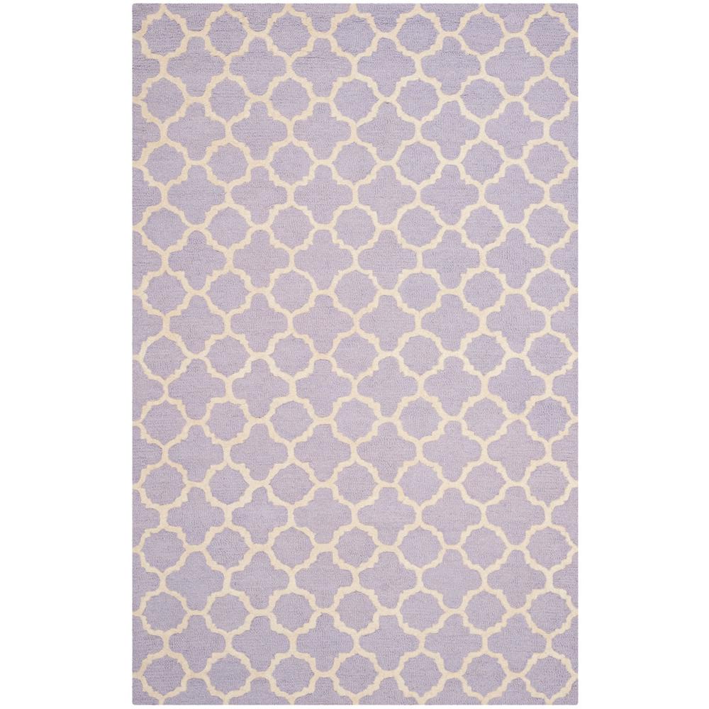 CAMBRIDGE, LAVANDER / IVORY, 5' X 8', Area Rug, CAM130C-5