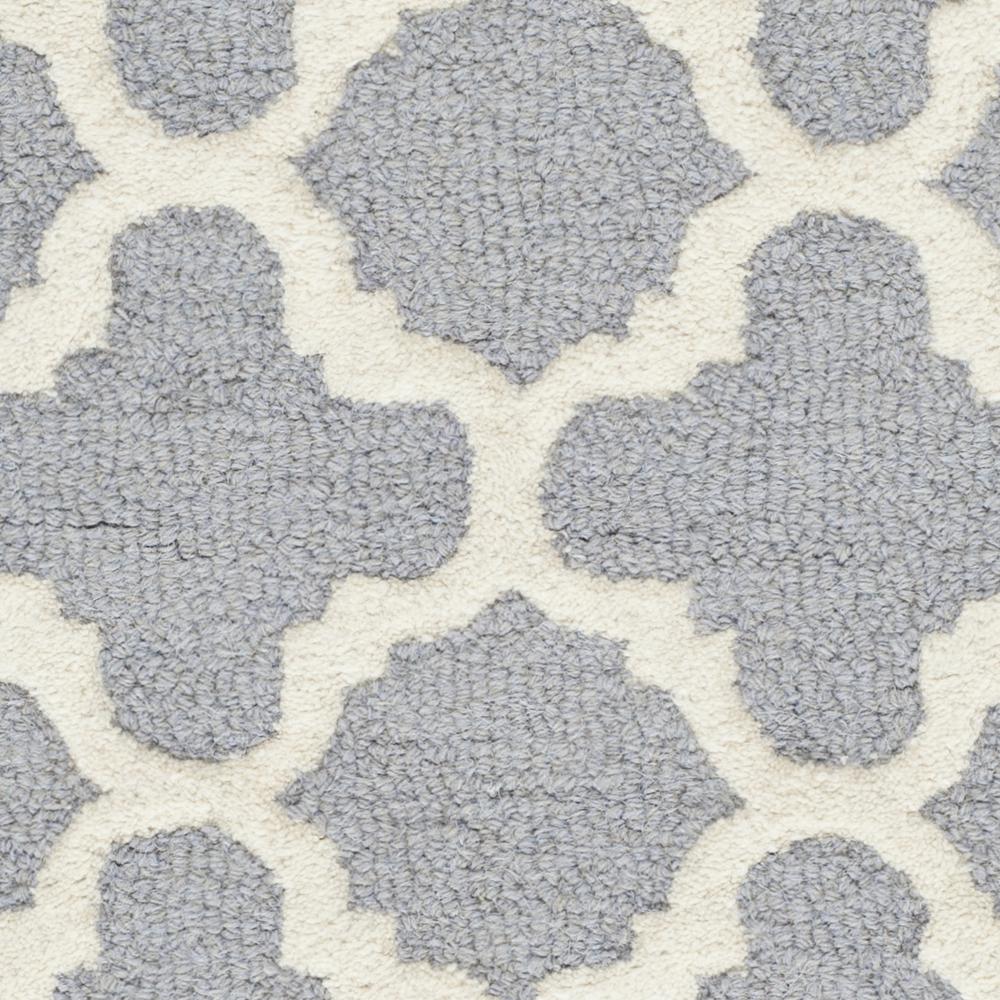 CAMBRIDGE, SILVER / IVORY, 3' X 5', Area Rug, CAM130D-3