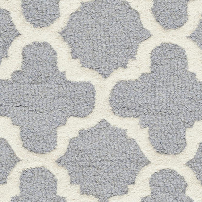 CAMBRIDGE, SILVER / IVORY, 3' X 5', Area Rug, CAM130D-3