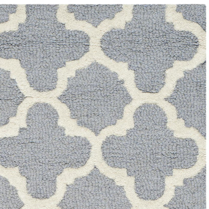 CAMBRIDGE, SILVER / IVORY, 3' X 5', Area Rug, CAM130D-3