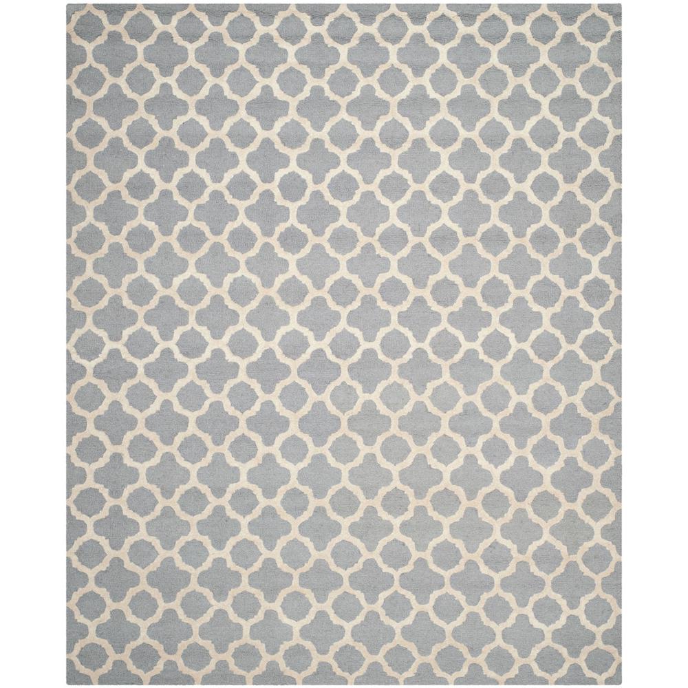 CAMBRIDGE, SILVER / IVORY, 10' X 14', Area Rug, CAM130D-10