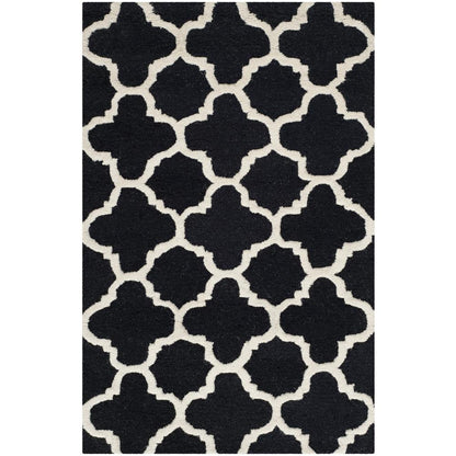 CAMBRIDGE, BLACK / IVORY, 2' X 3', Area Rug, CAM130E-2