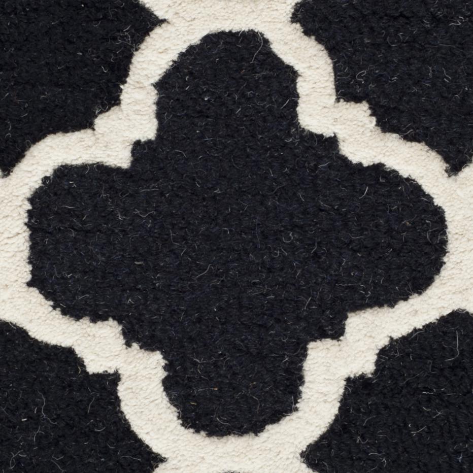 CAMBRIDGE, BLACK / IVORY, 2' X 3', Area Rug, CAM130E-2