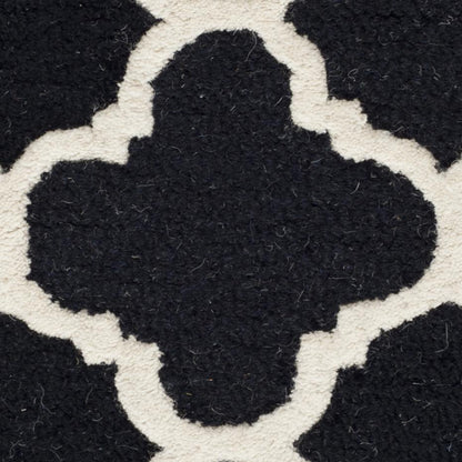 CAMBRIDGE, BLACK / IVORY, 2' X 3', Area Rug, CAM130E-2