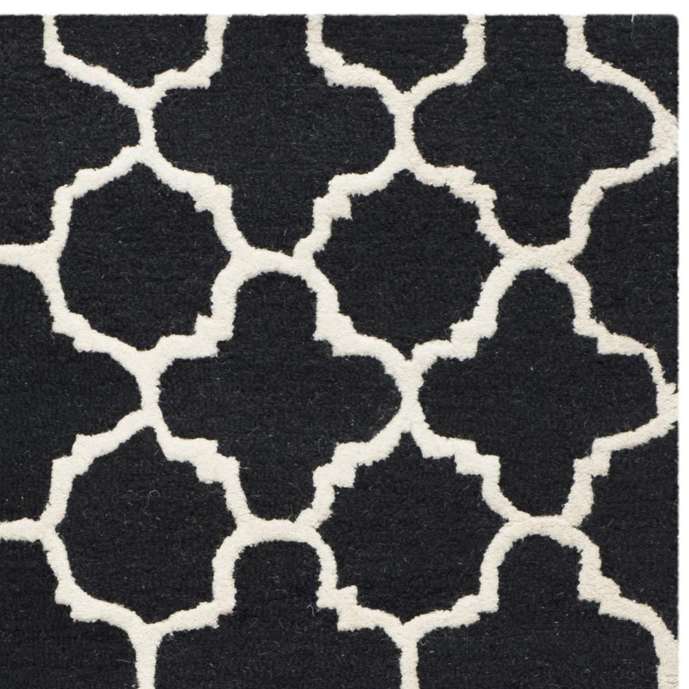 CAMBRIDGE, BLACK / IVORY, 2' X 3', Area Rug, CAM130E-2