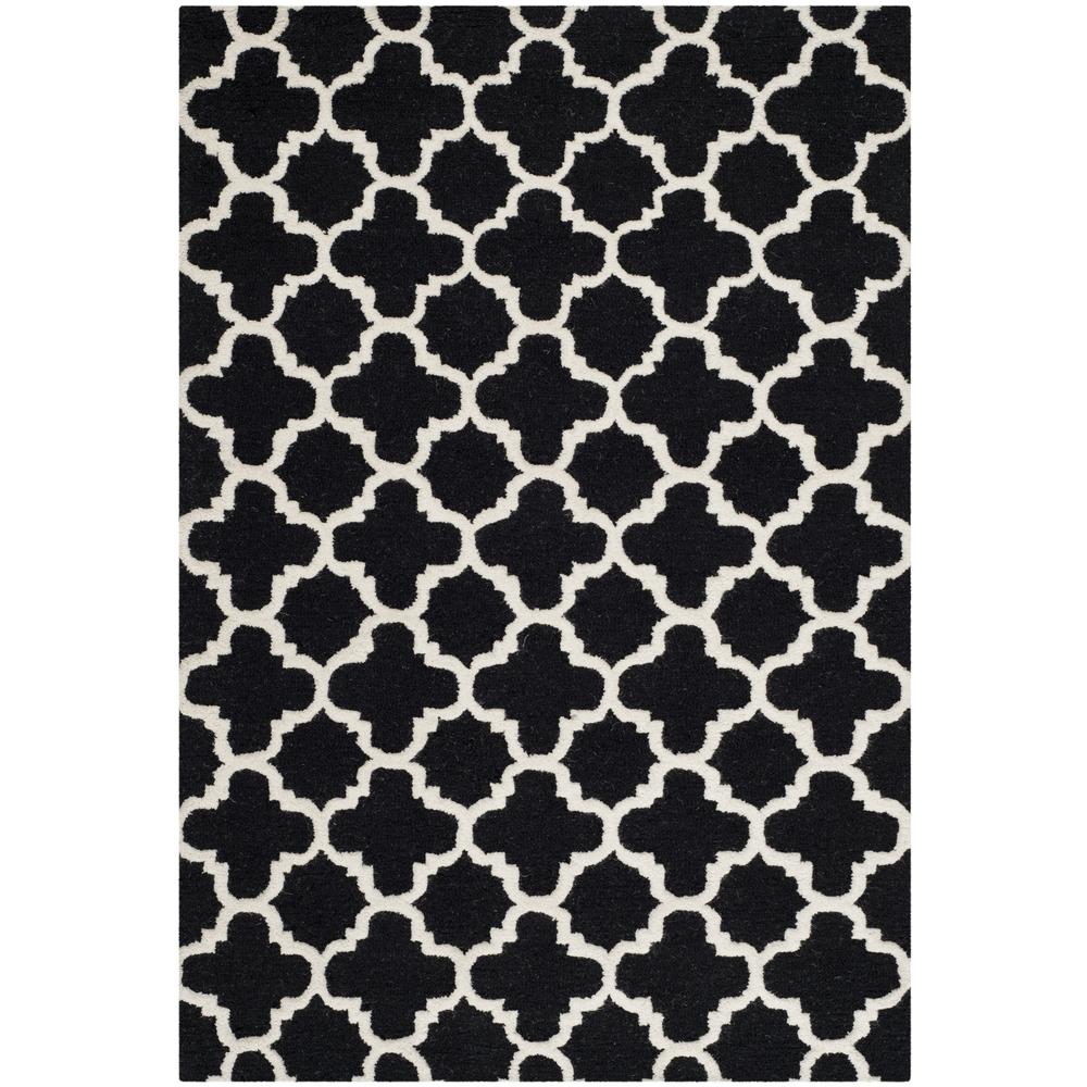 CAMBRIDGE, BLACK / IVORY, 3' X 5', Area Rug, CAM130E-3