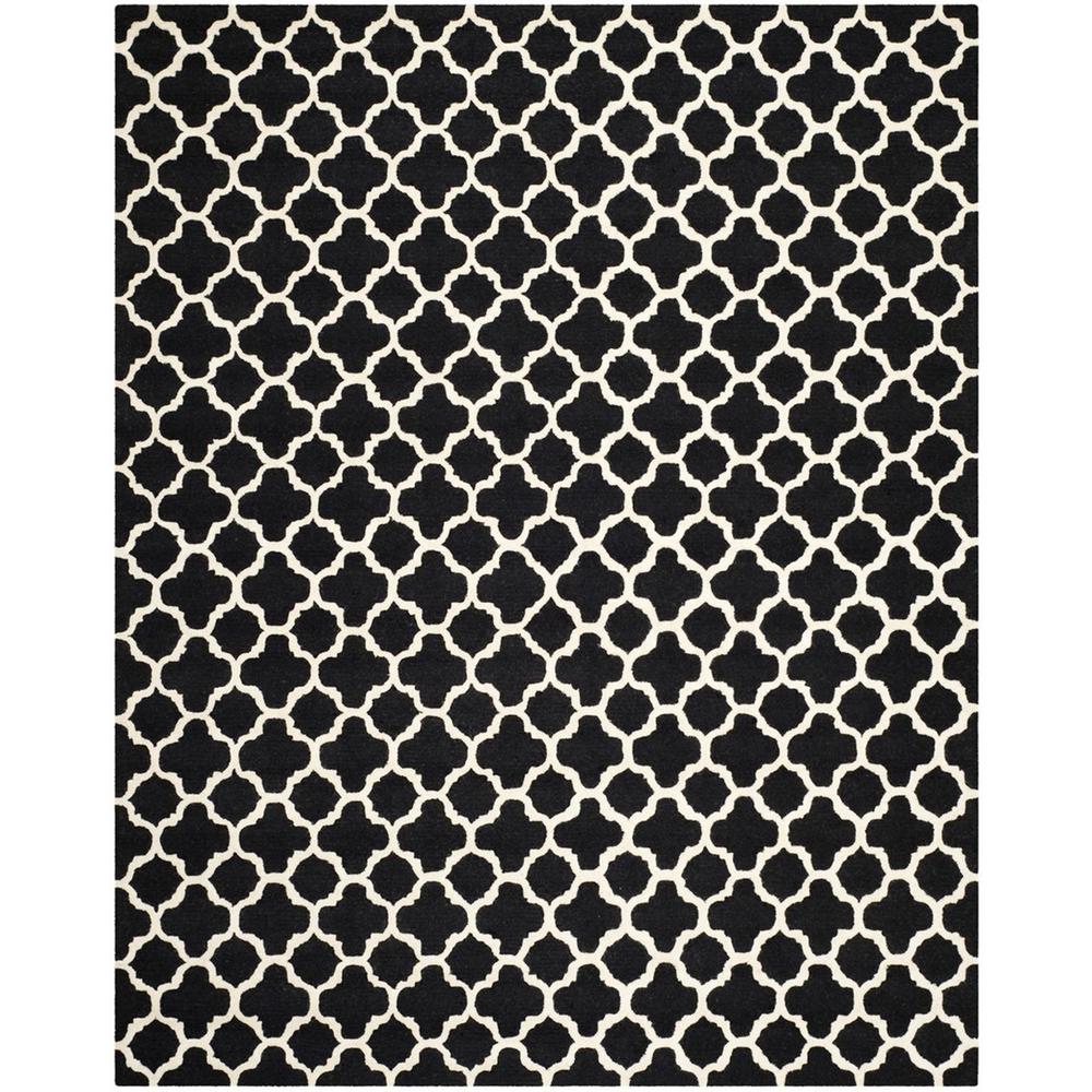 CAMBRIDGE, BLACK / IVORY, 8' X 10', Area Rug, CAM130E-8