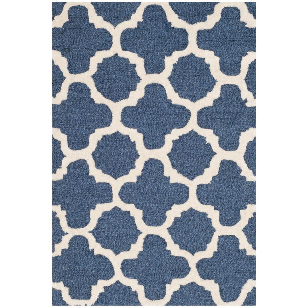 CAMBRIDGE, NAVY / IVORY, 2' X 3', Area Rug, CAM130G-2