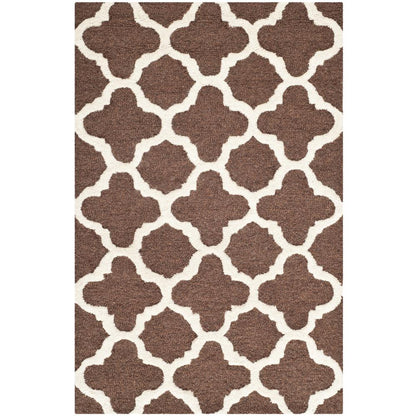 CAMBRIDGE, DARK BROWN / IVORY, 2' X 3', Area Rug, CAM130H-2