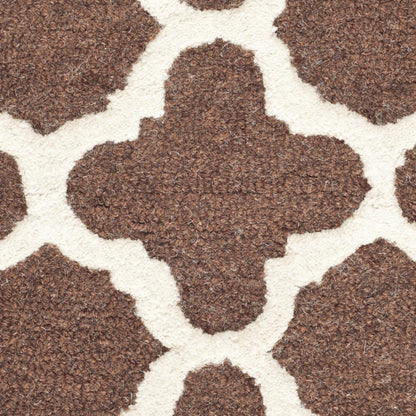 CAMBRIDGE, DARK BROWN / IVORY, 2' X 3', Area Rug, CAM130H-2