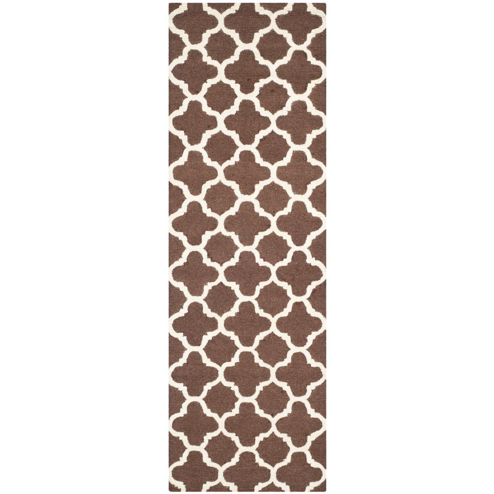 CAMBRIDGE, DARK BROWN / IVORY, 2' X 3', Area Rug, CAM130H-2