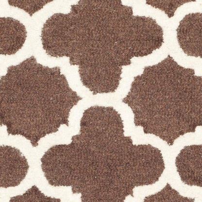 CAMBRIDGE, DARK BROWN / IVORY, 2' X 3', Area Rug, CAM130H-2