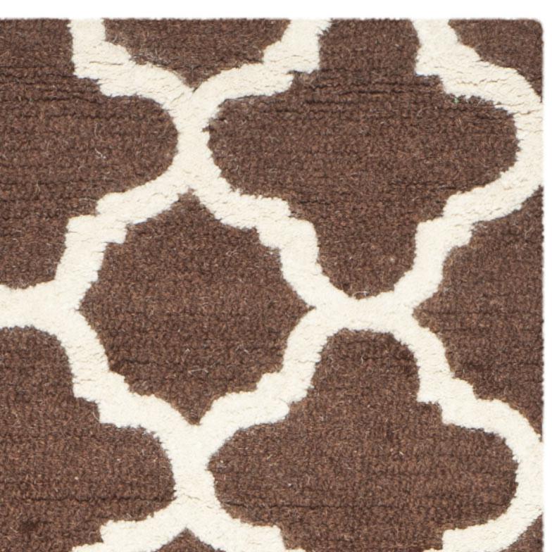 CAMBRIDGE, DARK BROWN / IVORY, 2' X 3', Area Rug, CAM130H-2