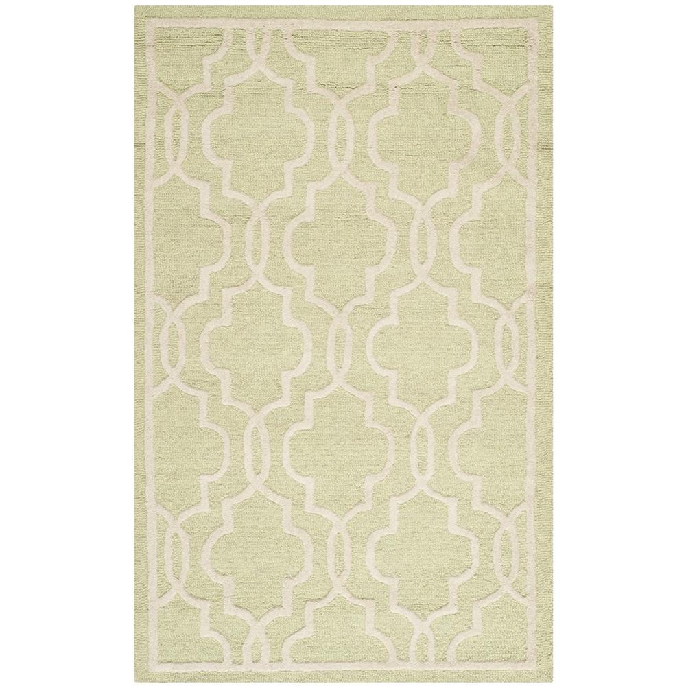 CAMBRIDGE, LIGHT GREEN / IVORY, 3' X 5', Area Rug, CAM131B-3