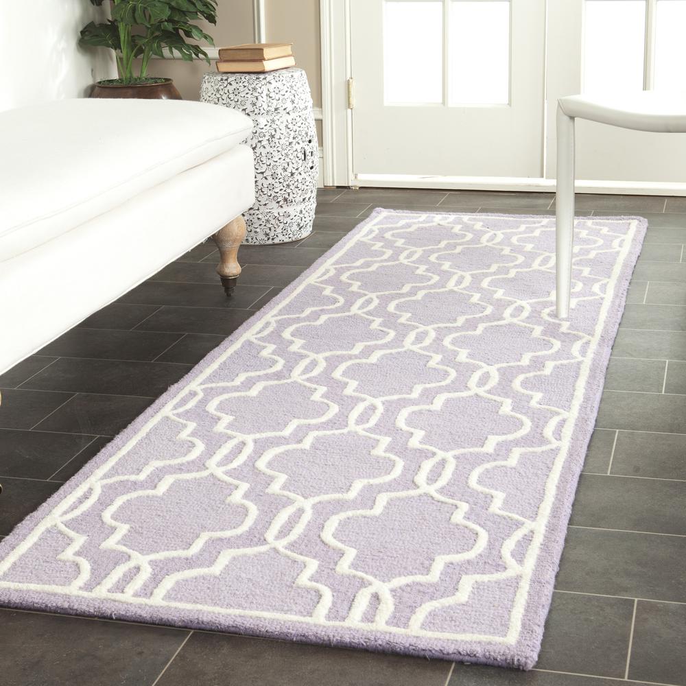 CAMBRIDGE, LAVANDER / IVORY, 2' X 3', Area Rug, CAM131C-2