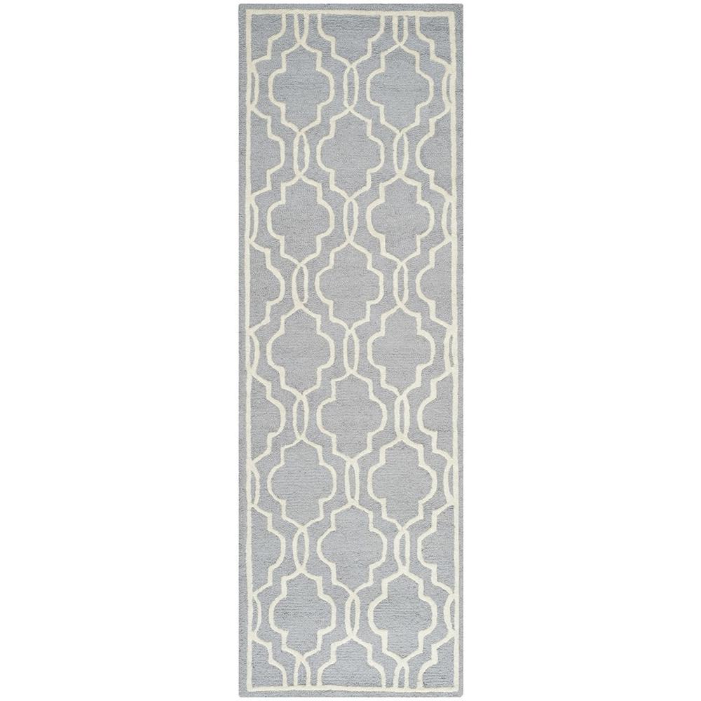 CAMBRIDGE, SILVER / IVORY, 2'-6" X 10', Area Rug, CAM131D-210