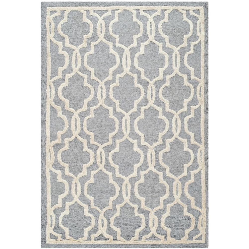 CAMBRIDGE, SILVER / IVORY, 4' X 6', Area Rug, CAM131D-4