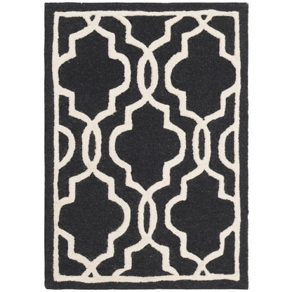 CAMBRIDGE, BLACK / IVORY, 2' X 3', Area Rug, CAM131E-2
