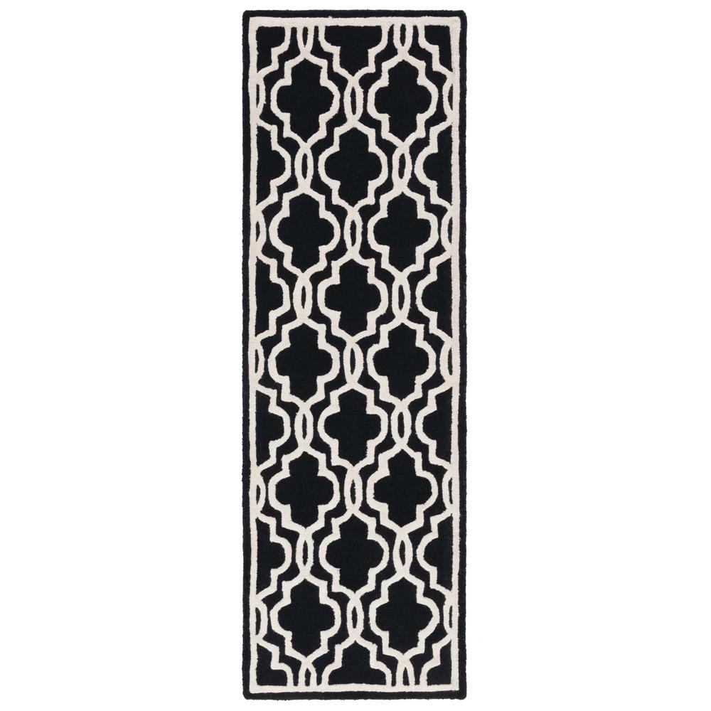 CAMBRIDGE, BLACK / IVORY, 2' X 3', Area Rug, CAM131E-2