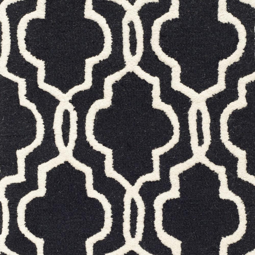 CAMBRIDGE, BLACK / IVORY, 2' X 3', Area Rug, CAM131E-2