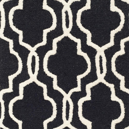 CAMBRIDGE, BLACK / IVORY, 2' X 3', Area Rug, CAM131E-2