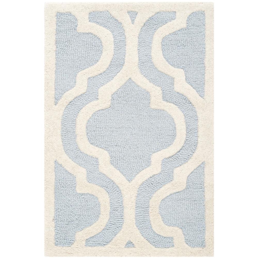 CAMBRIDGE, LIGHT BLUE / IVORY, 2' X 3', Area Rug, CAM132A-2