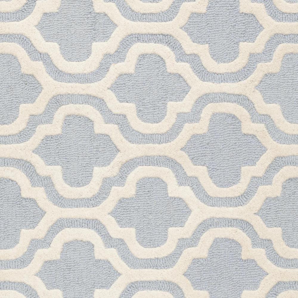 CAMBRIDGE, LIGHT BLUE / IVORY, 6' X 6' Square, Area Rug, CAM132A-6SQ
