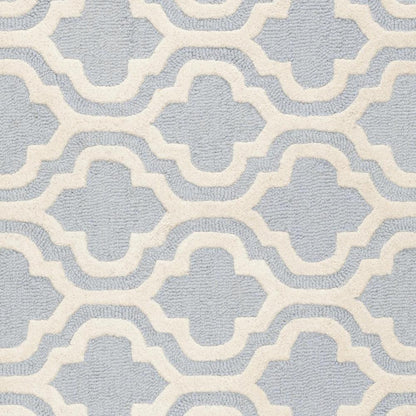 CAMBRIDGE, LIGHT BLUE / IVORY, 6' X 6' Square, Area Rug, CAM132A-6SQ