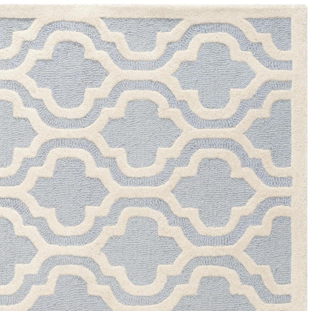 CAMBRIDGE, LIGHT BLUE / IVORY, 6' X 6' Square, Area Rug, CAM132A-6SQ