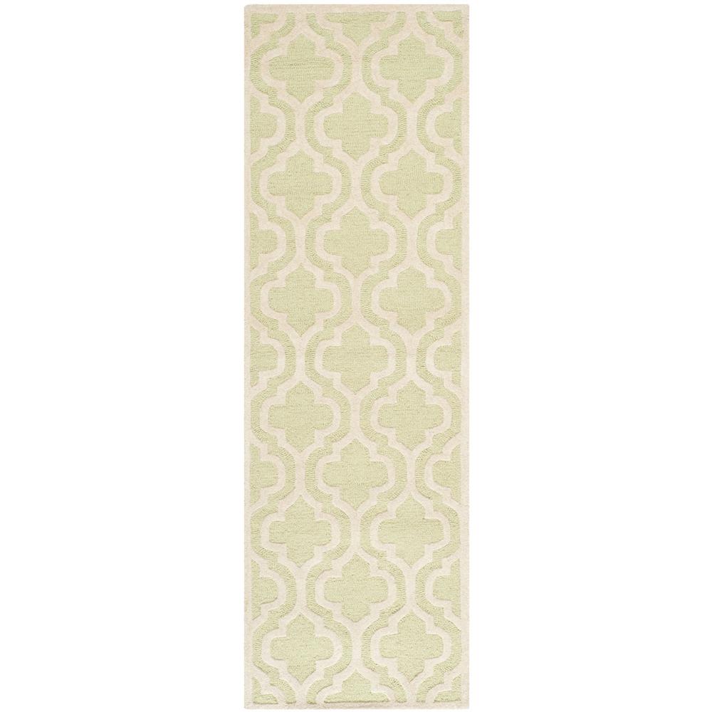 CAMBRIDGE, LIGHT GREEN / IVORY, 2'-6" X 8', Area Rug, CAM132B-28