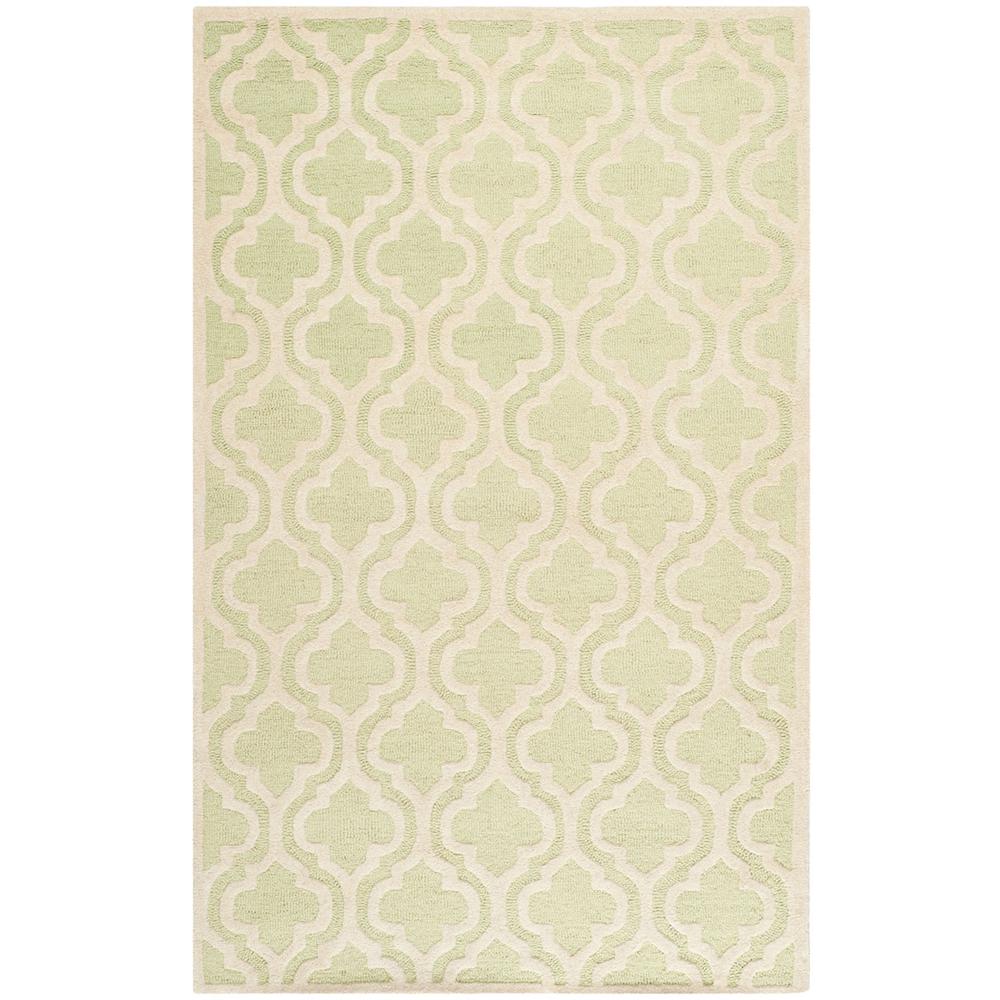 CAMBRIDGE, LIGHT GREEN / IVORY, 5' X 8', Area Rug, CAM132B-5