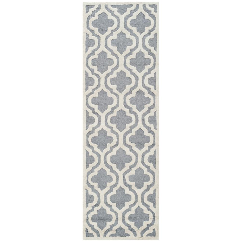 CAMBRIDGE, SILVER / IVORY, 2'-6" X 8', Area Rug, CAM132D-28